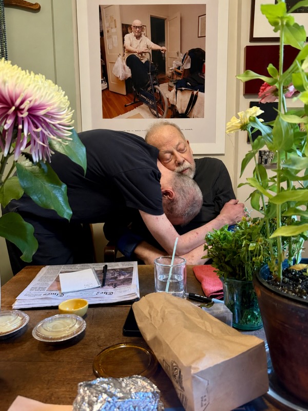 Barry embracing James